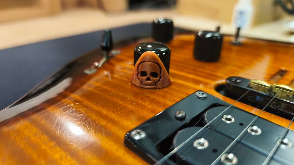 KNOB GUARD - COLOR CUIVRE - MOTIF SKULL